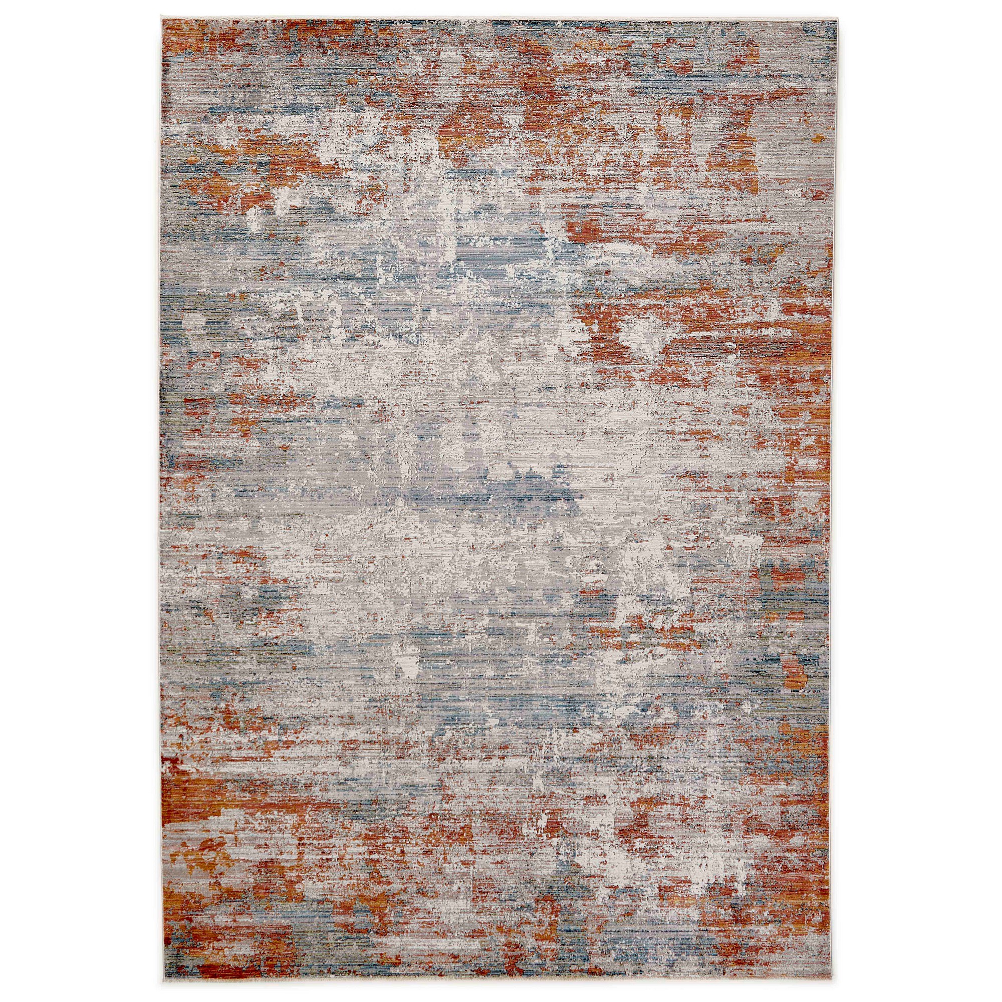 Heritage Abstract Hrcfz96e Hrc61 Rug In Copper Multi